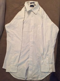 Stanley Blacker long sleeve white shirt size 16 36/36 tall man