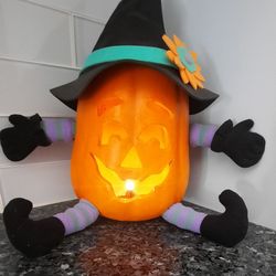 Vintage 1998 Paper Magic Group Halloween Foam  Witch Hat Jack O Lantern Pumpkin