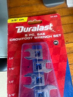 Duralast 8 PC SAE Crowfoot Wrench Set
