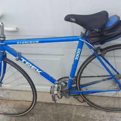 VINTAGE TREK 1000 ALUMINUM 6061 BLUE ROAD BIKE SIZE 50CM