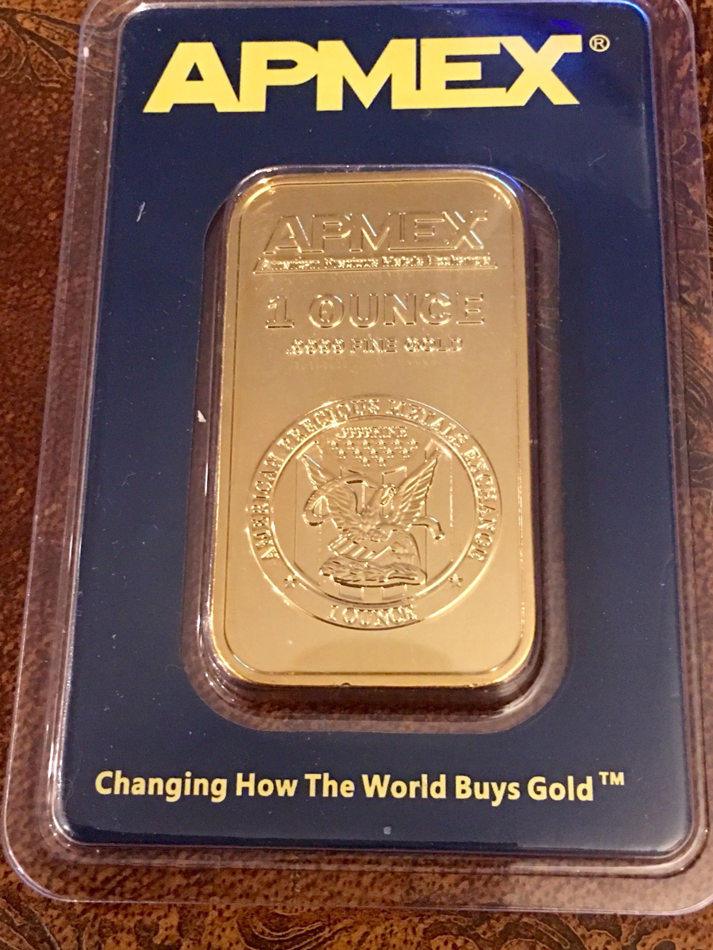 Ampex 1oz , 24K Gold Plated Bar