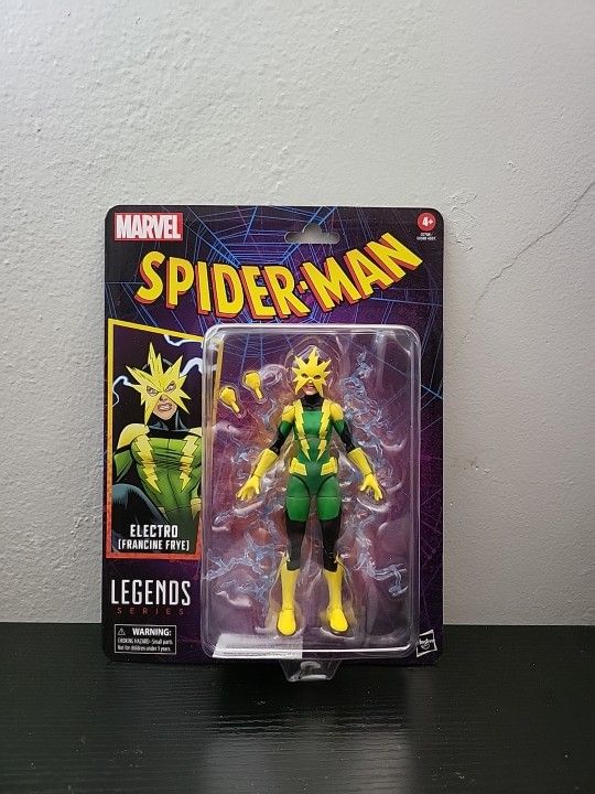 NIP Marvel Spider-Man Legends Series: (2025) ELECTRO 6" Action Figure