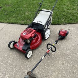Toro Mower and Troybilt Trimmer