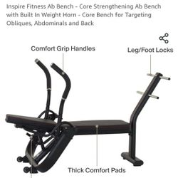 Abs Work Out Bench Add Your Weights  !