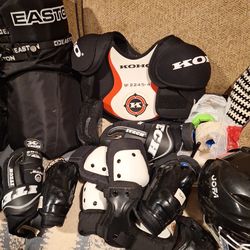 Complete hockey set up and bag size small