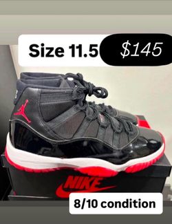 Jordan 11s bred size 11.5