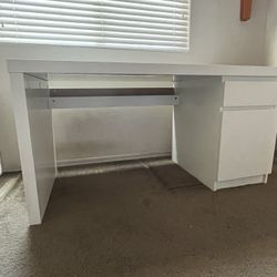 IKEA white desk/chair set 