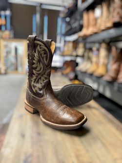 Ariat Heritage Western Boots Cowboy Brown Sz 9.5