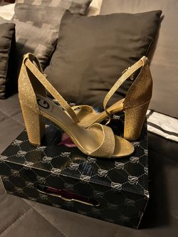 Gold Guess Heels