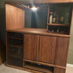 Entertainment Unit - Solid Oak
