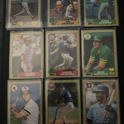 1987 Topps Baseball Cards—21 Card Lot