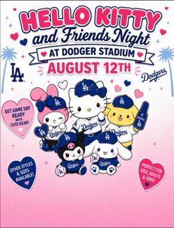 Hello Kitty and Friends Dodger night Tshirts !