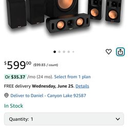Klipsch 5.2.4 Reference Cinema Dolby Atmos Home Theater System