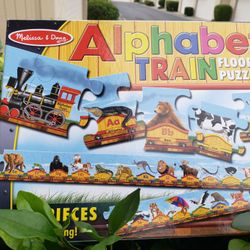 Melissa & doug alphabet train hotsell floor puzzle
