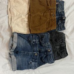 BabyGirl shorts and skirt 12-18months