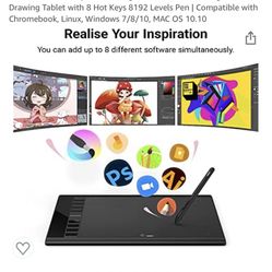M708 Graphics Tablet For Professional Drawing 