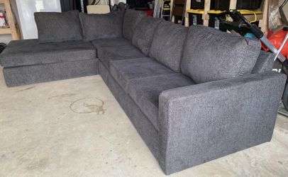 125” Two Piece L Shaped Sofa