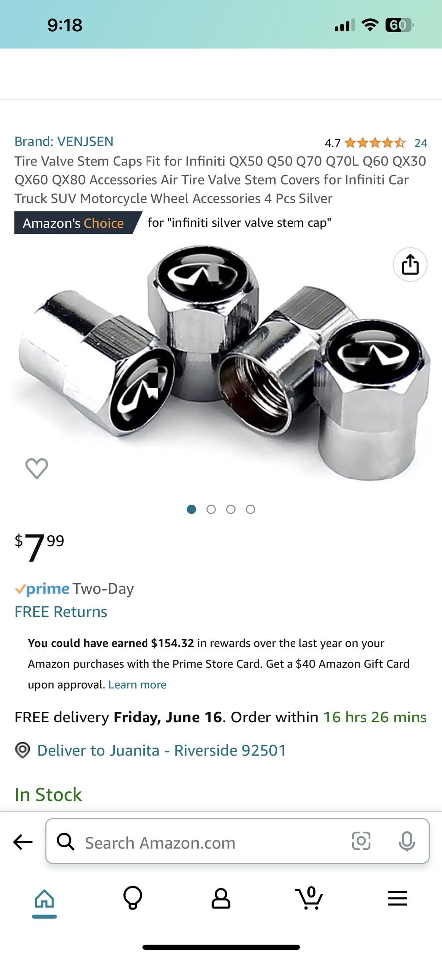 Tire Valve Stem Caps Fit for Infiniti QX50 Q50 Q70 Q70L Q60 QX30 OX60 OX80 Accessories Air Tire Valve Stem Covers for Infiniti Car Truck SUV Motorcycl