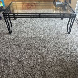 glass coffee table