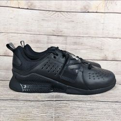 Under Armour Reign Lifter Shoes Men's Triple Black Gym Lifting Sneakers Size 7