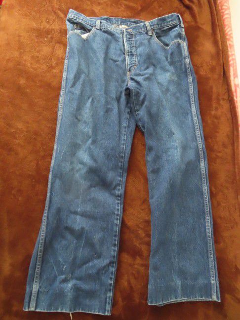 Vintage Calvin Klein Mens Jeans Made In USA scovill zipper  38  (36x28) rehemmed