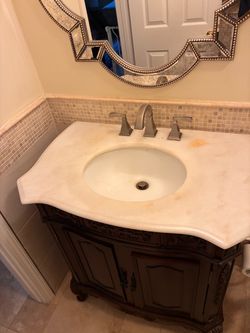 Beautiful furniture-style bathroom vanity