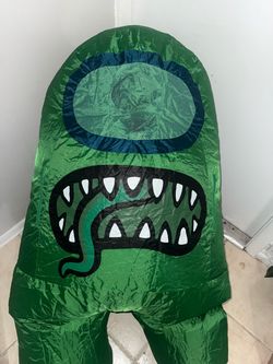 Among Us Inflatable Costume – Green Impostor – Halloween – One Size