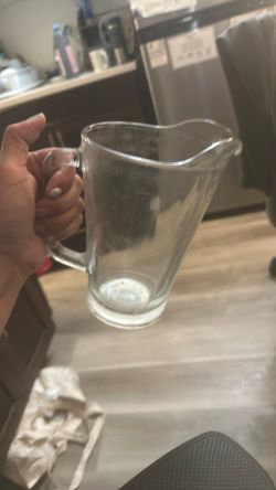 GLASS BEER PITCHER