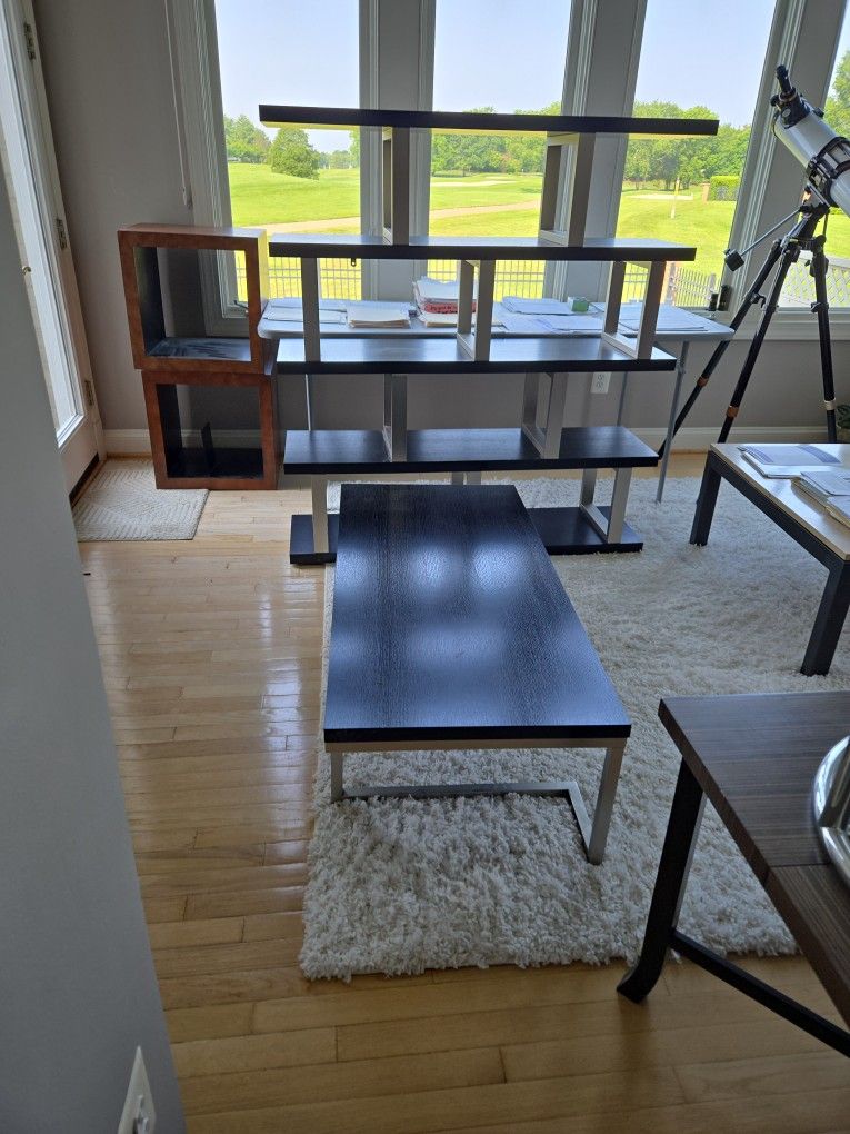 Coffee Table And Matching Shelves
