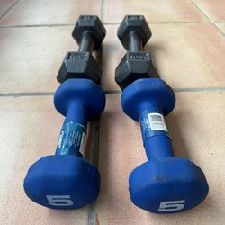 Two Sets Of Dumbbells 5lbs and 8lbs
