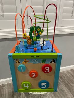 Wooden Activity Cube
