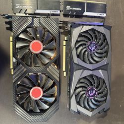 Gaming Parts Bundle – MSI GTX 1660 Ti + RX 580 8GB + 32GB DDR4 G.Skill RAM – Tested, Works Great!