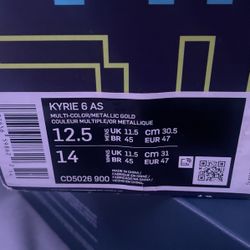 Kyrie 6 AS Size 12.5