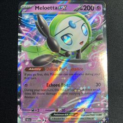 Meloetta Ex #44/086 Pokemon Black Bolt