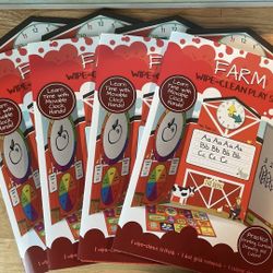 Farm Theme Wipe Clean Boards Set