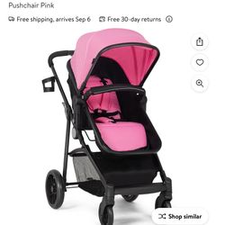 Costway Foldable Baby Stroller 2 in1 Newborn Infant Travel Buggy Pushchair