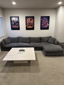 Large Grey Couch 