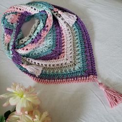 Cute shwal crochet,