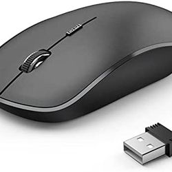 NEW! Wireless Mouse for Laptop, 2.4G Slim Wireless Silent Mouse, Portable Wireless Computer Mouse with 5 Adjustable DPI Levels, USB Mouse for Desktop,