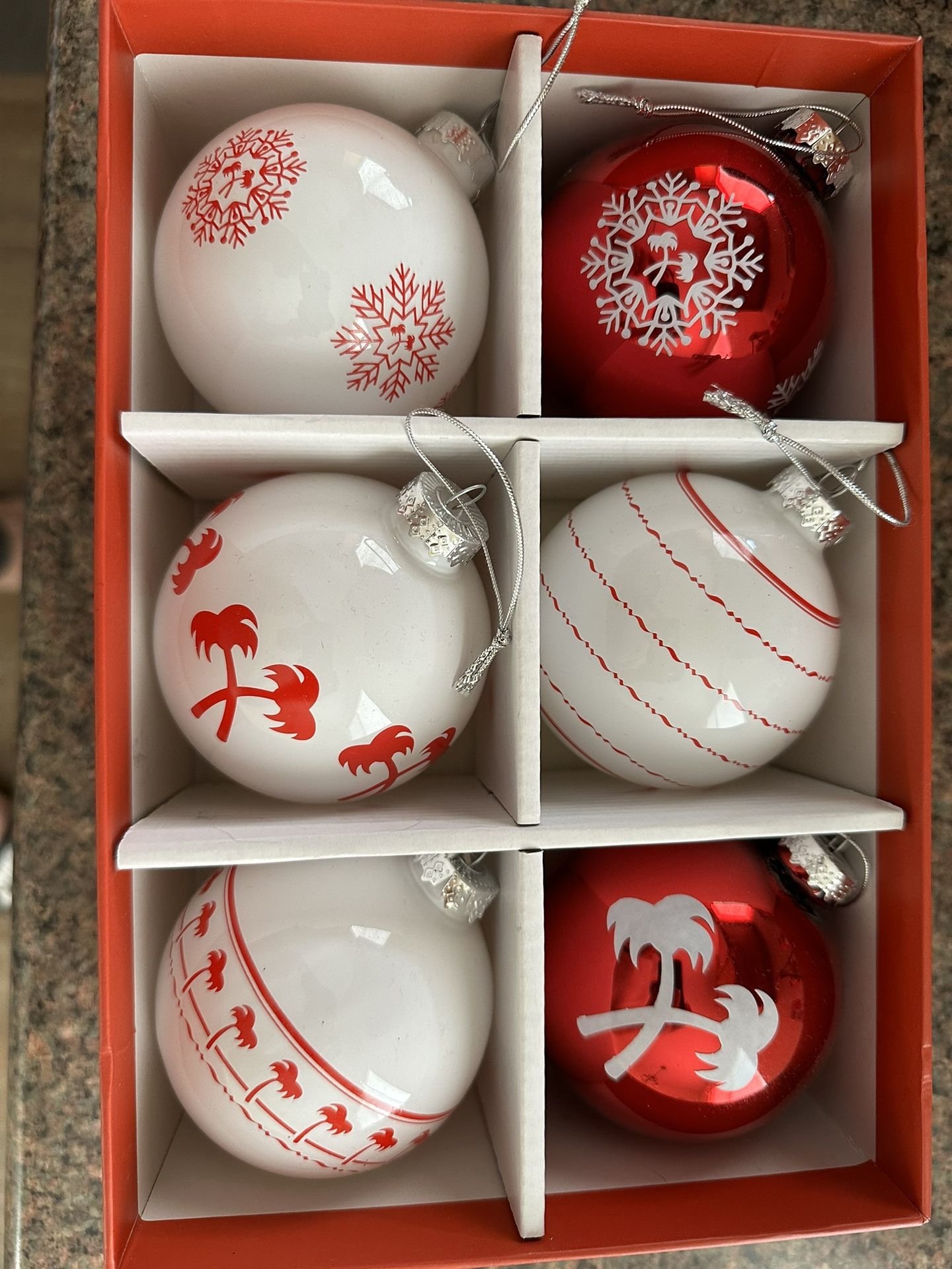 In-N-Out Burger Glass Ornaments