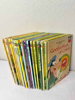 Lot 16 Vintage Disney Wonderful World of Reading Hardcover Books Aladdin Pooh