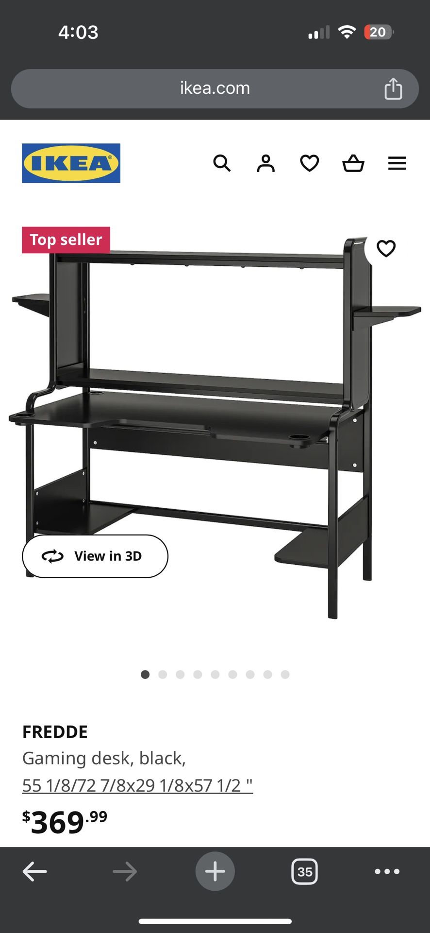 Used Ikea “Freddie” Desk