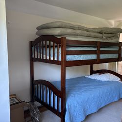 Twin size over twin size bunk
