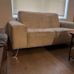 Modern Light Grey Loveseat