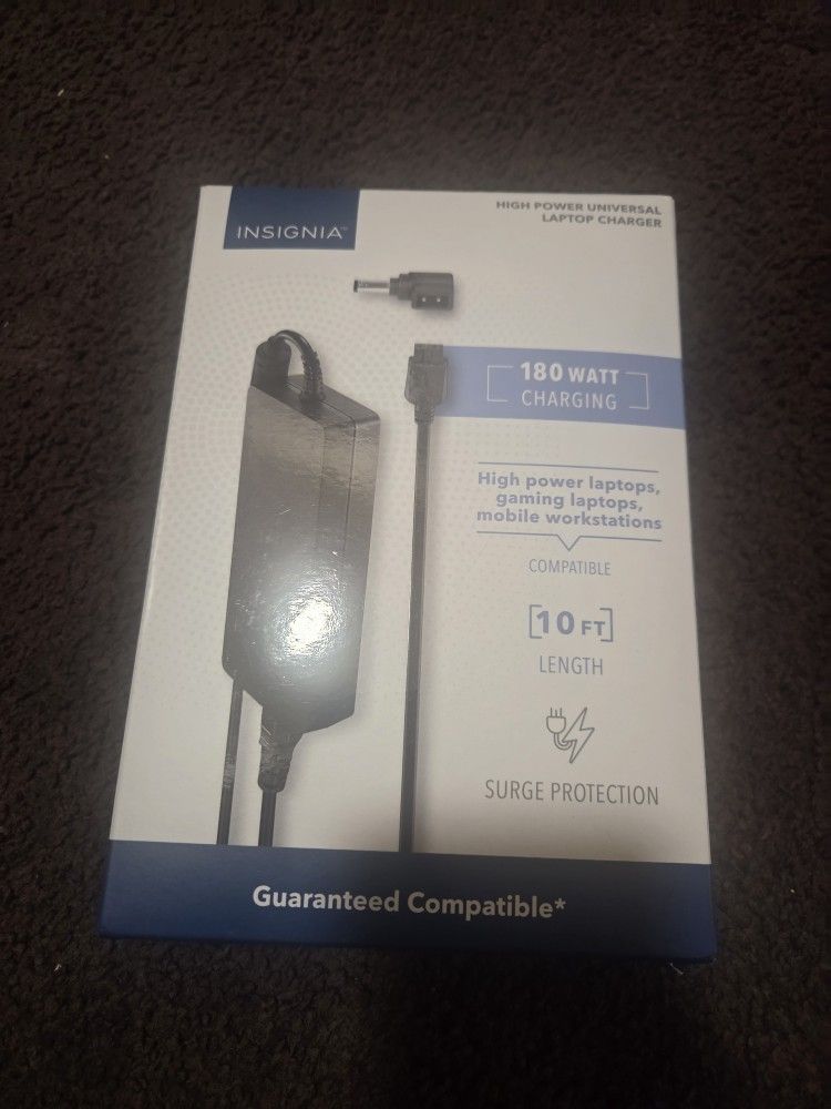 Insignia 180 Watt Charger! (Universal Laptop Charger)