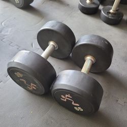 Dumbbells (2x65Lbs) for $120 Firm (Walnut 91789)