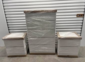 CHEST AND TWO NIGHSTANDS // GAVETERO Y DOS MESITAS DE NOCHE 🆕️