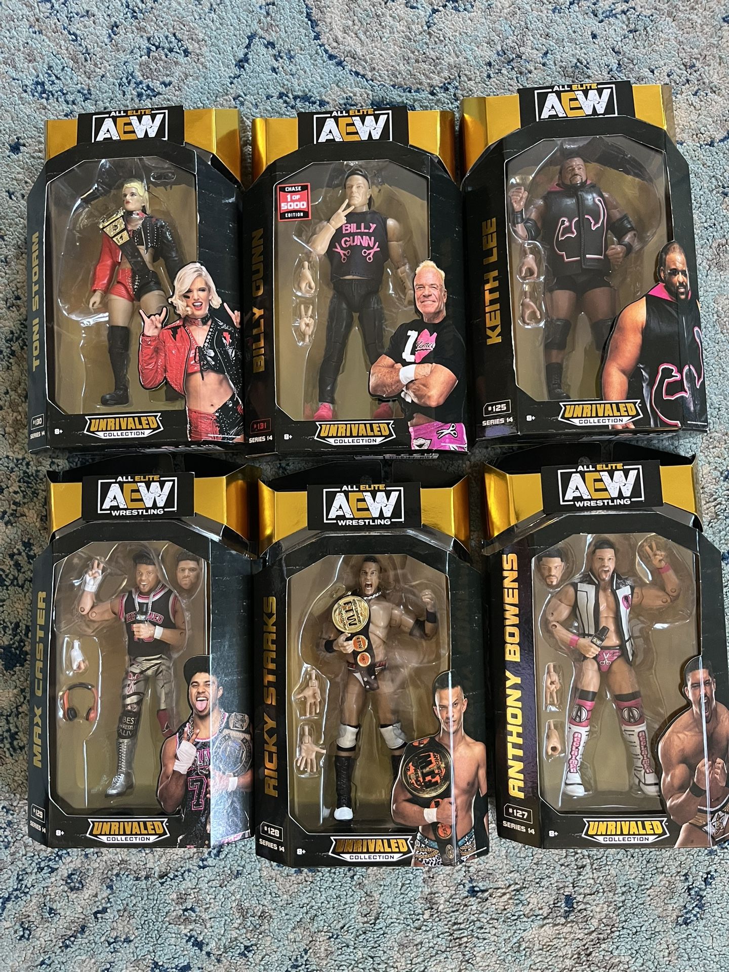 AEW All Elite Wrestling Unmatched Series 14 Figure Lot Of 6