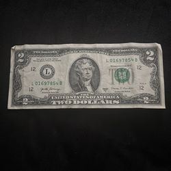 2 dollar bill