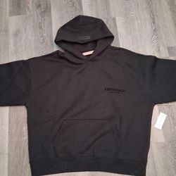 Black Essentials Hoodie